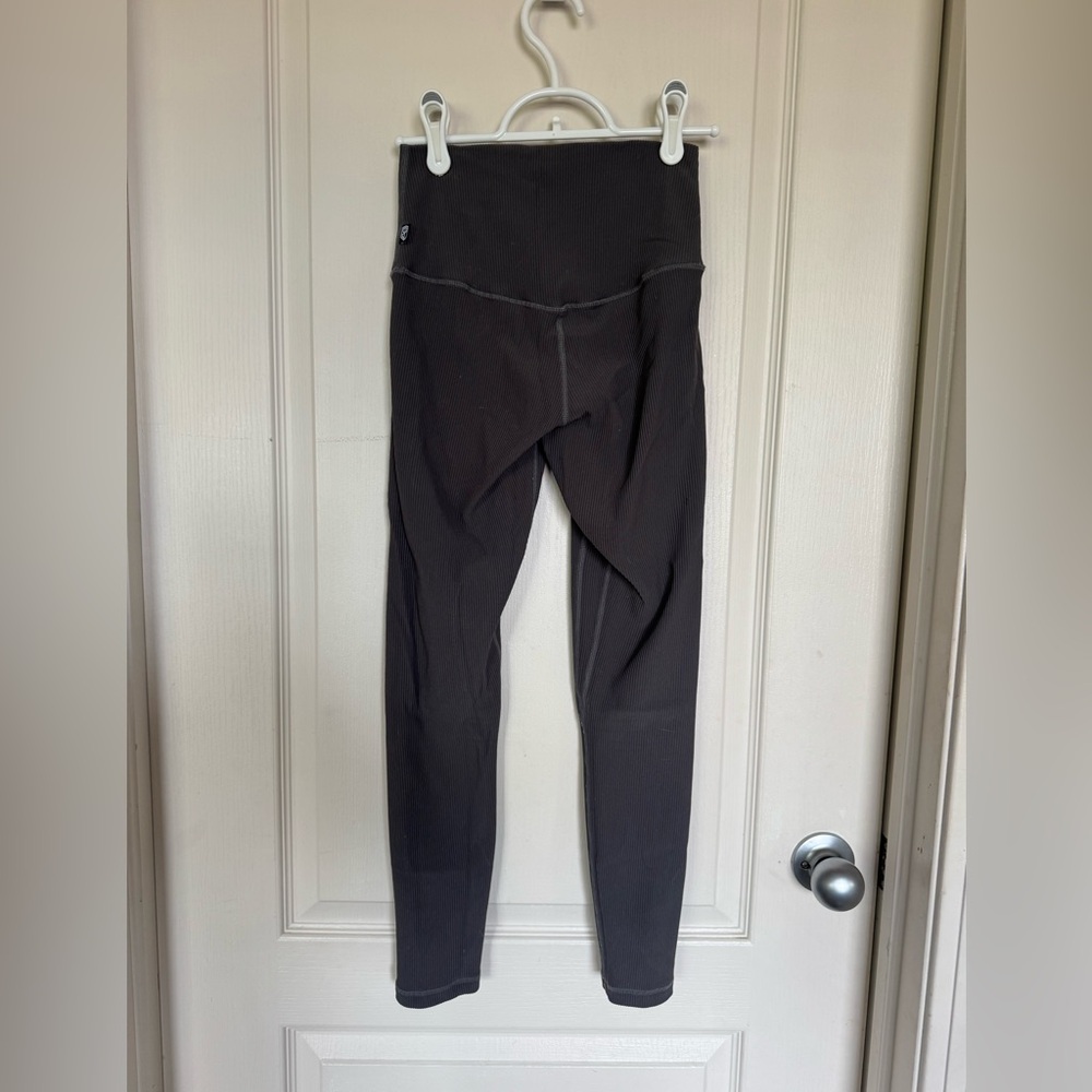 Gray Born Primitive Ribbed High-Waisted Leggings … - image 3